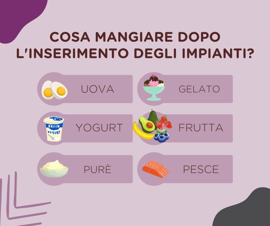 Cosa mangiare dopo l'inserimento degli impianti?